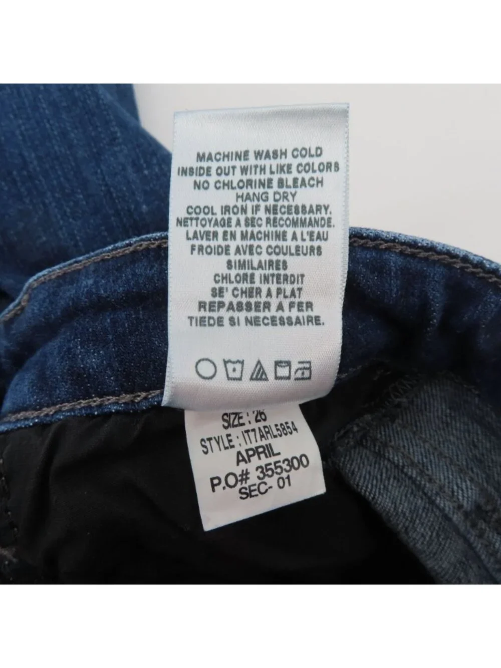 Joes Jeans Women 26 The Skinny April Dark Blue Wash Denim Jeans Cotton Blend - Picture 9 of 11